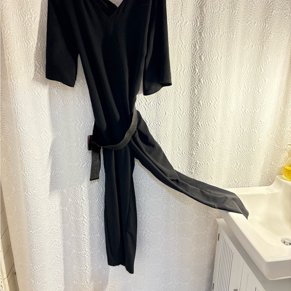 Elegant Black jumpsuit with Belt